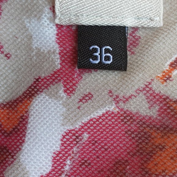 EMMA Europe Geometric Floral Rushed Stretchy Pencil Skirt, Size EU36 / US4 - Picture 10 of 13